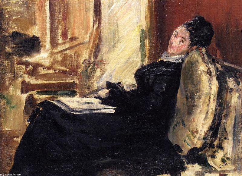 Edouard Manet Jeune femme au livre china oil painting image